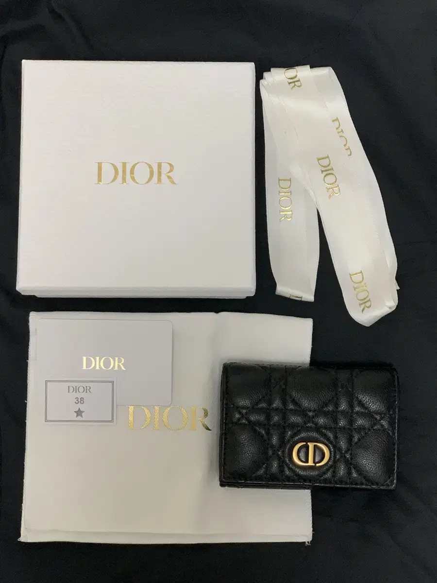 디올 카로 xs 지갑 블랙 Dior Caro Glycine