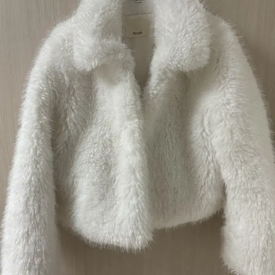 레예마켓 dear fur jacket 퍼자켓 화이트