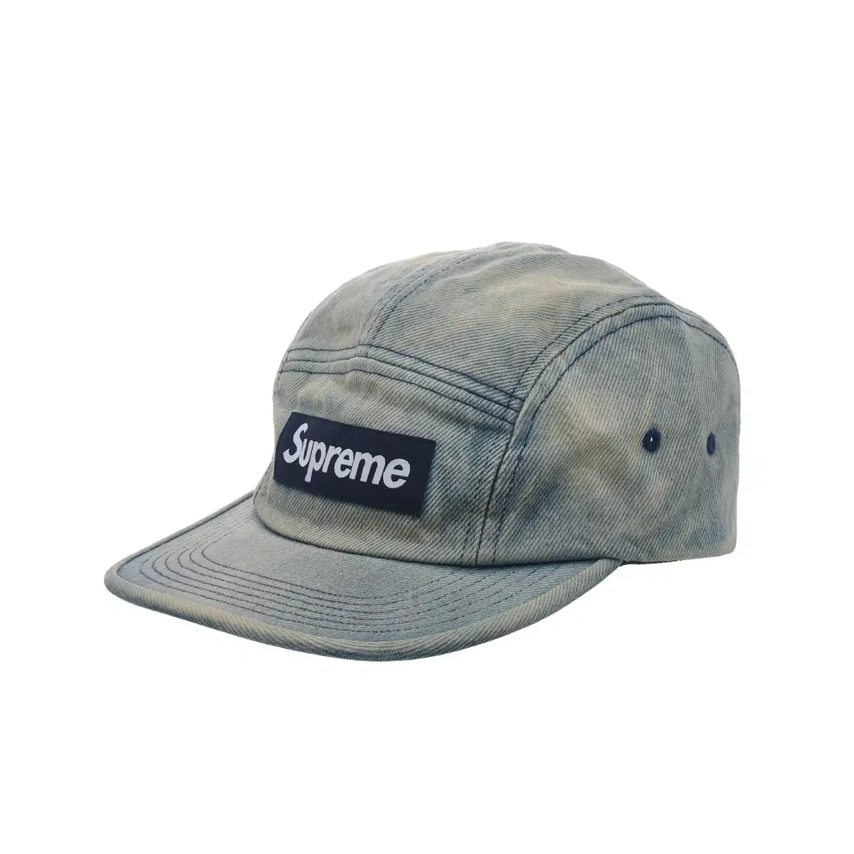 Supreme Washed Chino Twill Camp Cap Dirty Indigo - 24SS