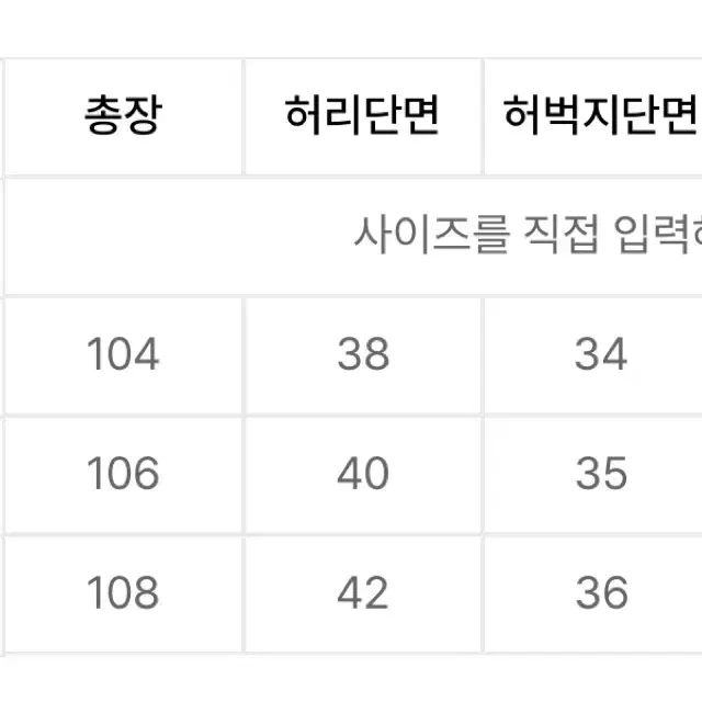 파브레가 피그다인 원턱 코튼팬츠 2사이즈 새상품