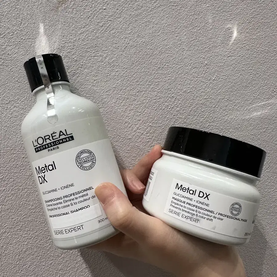 로레알 프로페셔널 메탈 DX 샴푸 300ml + 마스크 250ml 세트