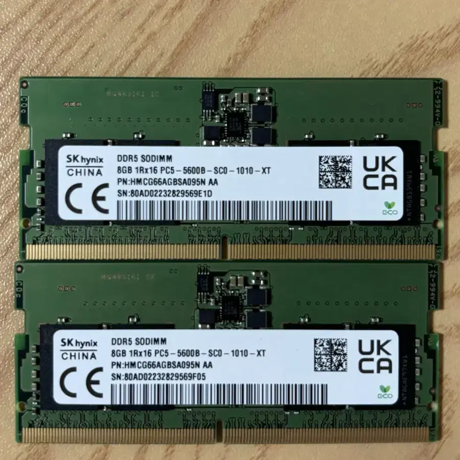 SK하이닉스 노트북 DDR5 5600 16GB 램 (8GBx2)