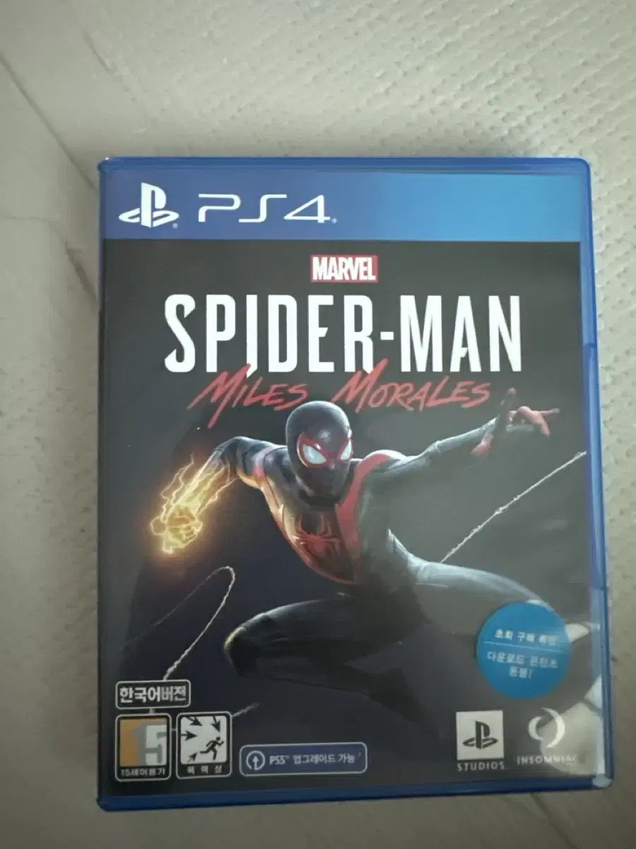 ps4 스파이더맨 마일로 모랄레스 팝니다!