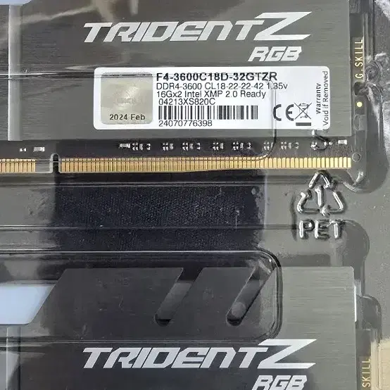 G.SKILL 16G DDR4 튜닝램