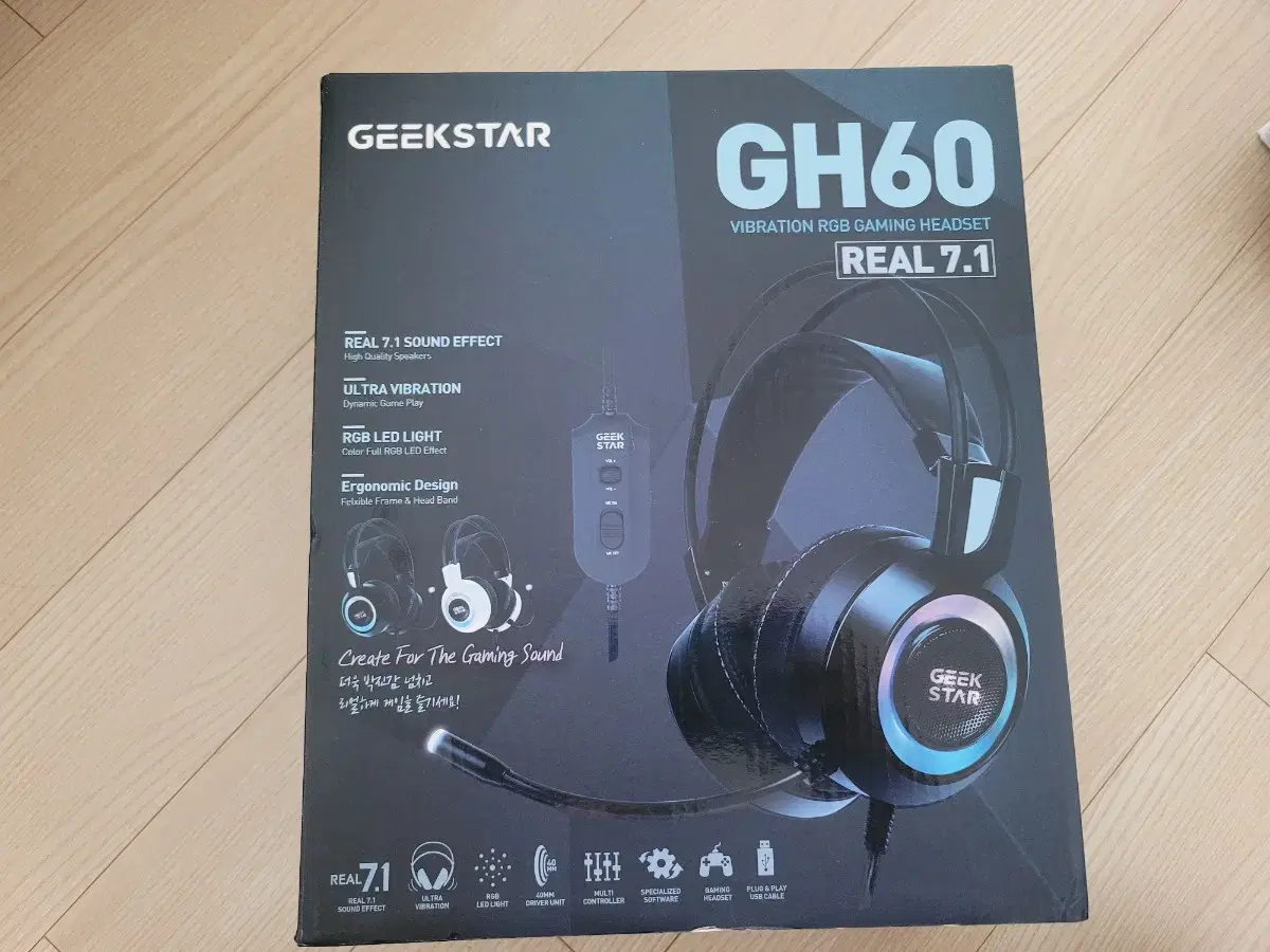 긱스타 GEEKSTAR GH60 진동헤드셋