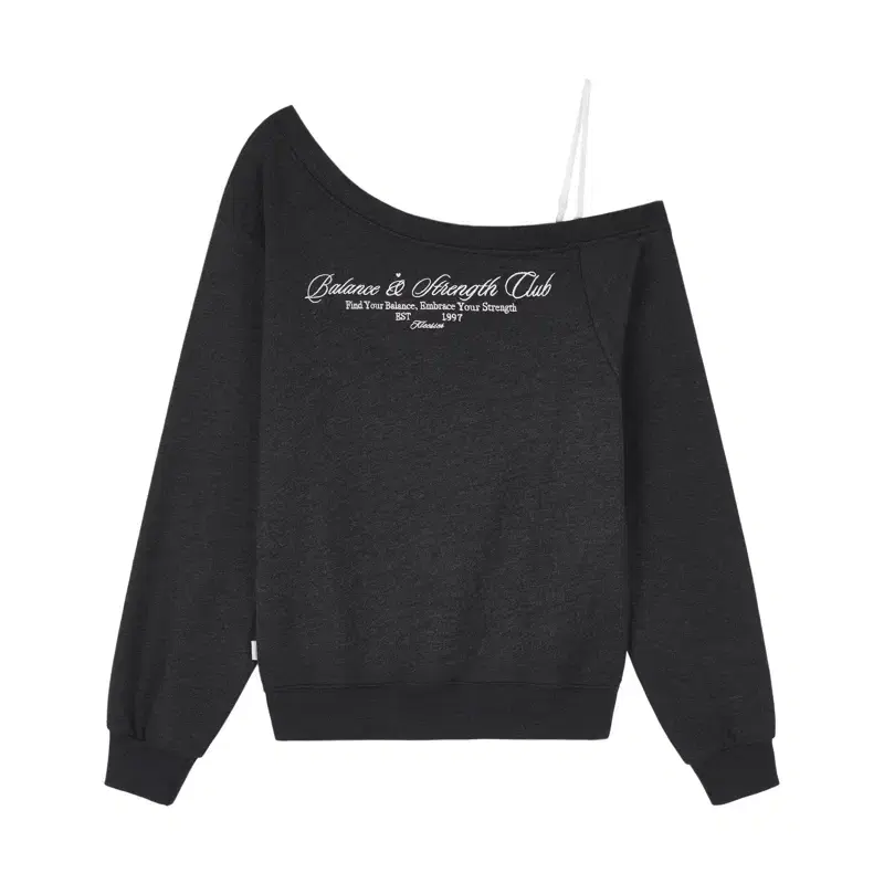 클리시어 Kleen club one-shoulder sweatshirt