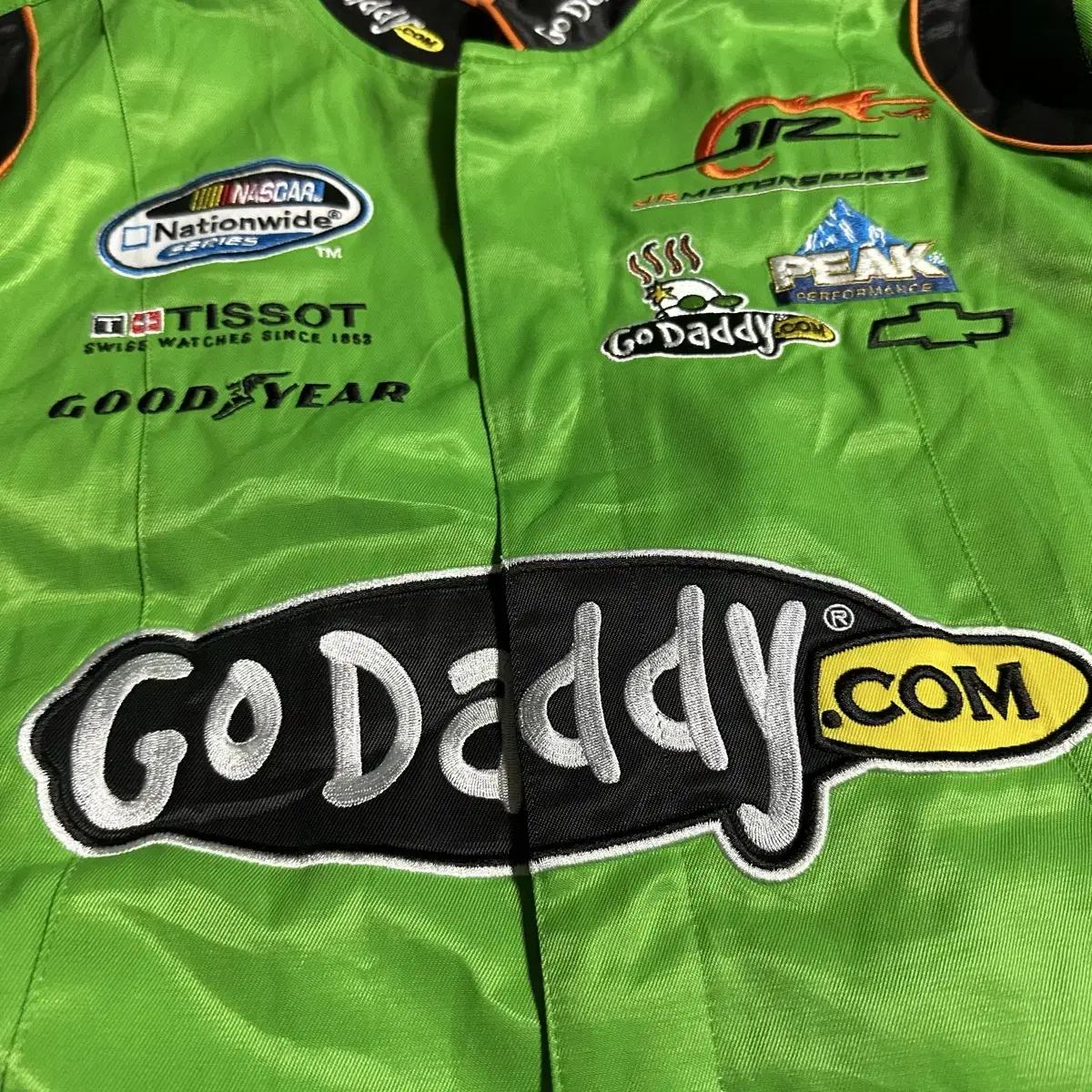 NASCAR GO DADDY 레이싱 바람막이 자켓