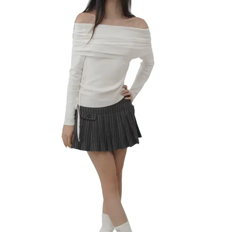 클리시어  Canele fake pocket skirt S