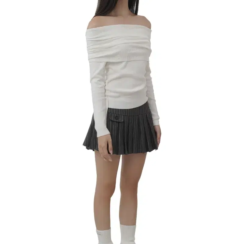 클리시어  Canele fake pocket skirt S