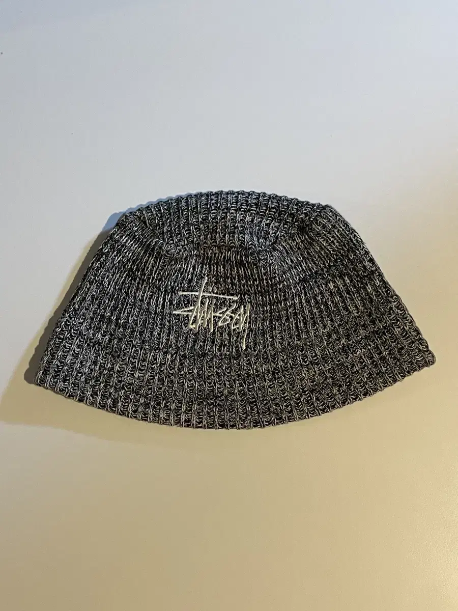 스투시 믹스드 얀 니트 버킷햇 블랙 [Stussy Mixed Yarn K