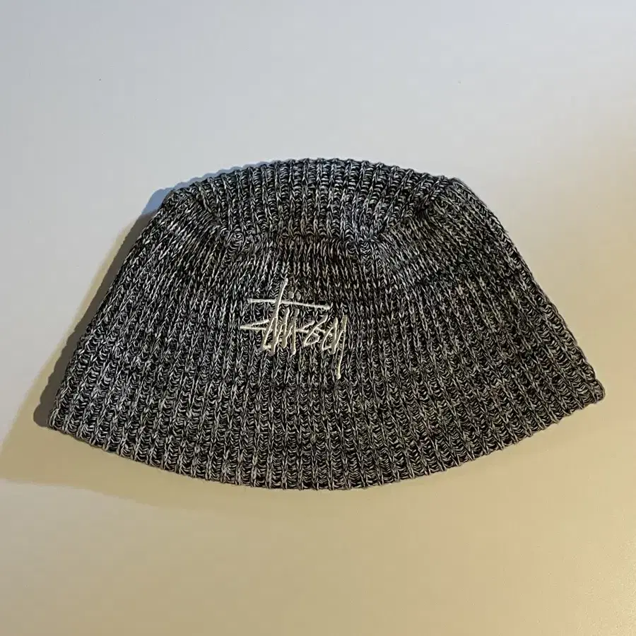 스투시 믹스드 얀 니트 버킷햇 블랙 [Stussy Mixed Yarn K