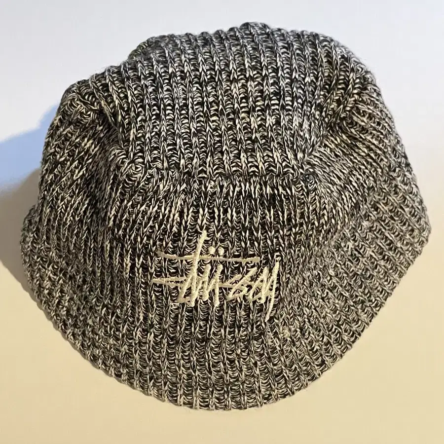 스투시 믹스드 얀 니트 버킷햇 블랙 [Stussy Mixed Yarn K