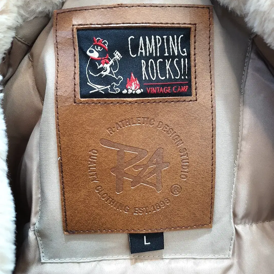 라틀레틱 CAMPING ROCKS 구스 야상 패딩 남성 L