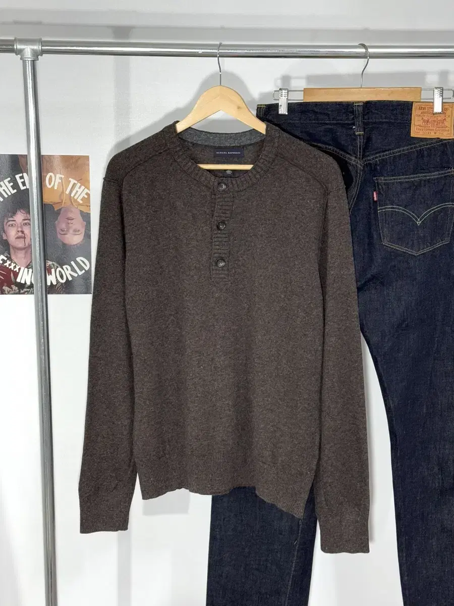 L/ Brown Wool Sweater/ N33