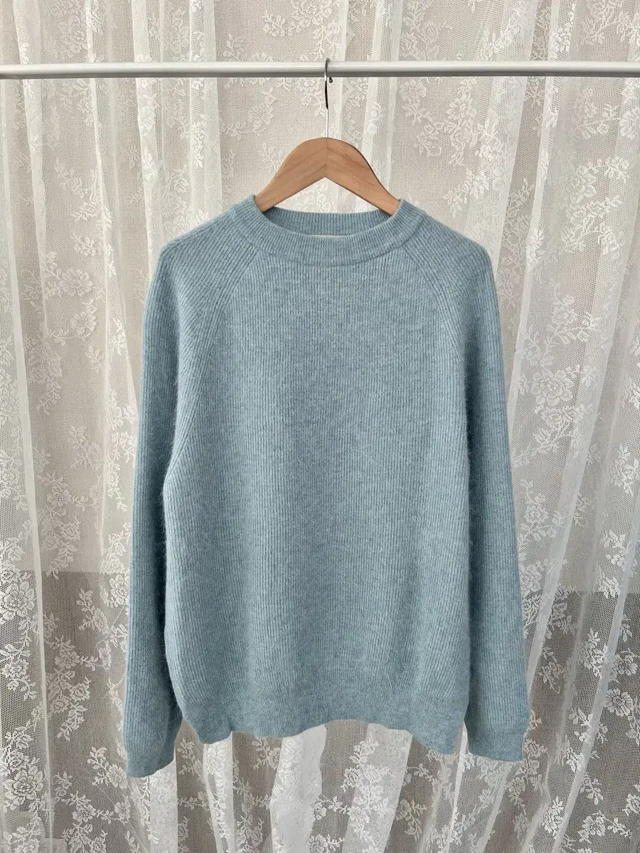 F) Roll and Lay Angora Wool Knit