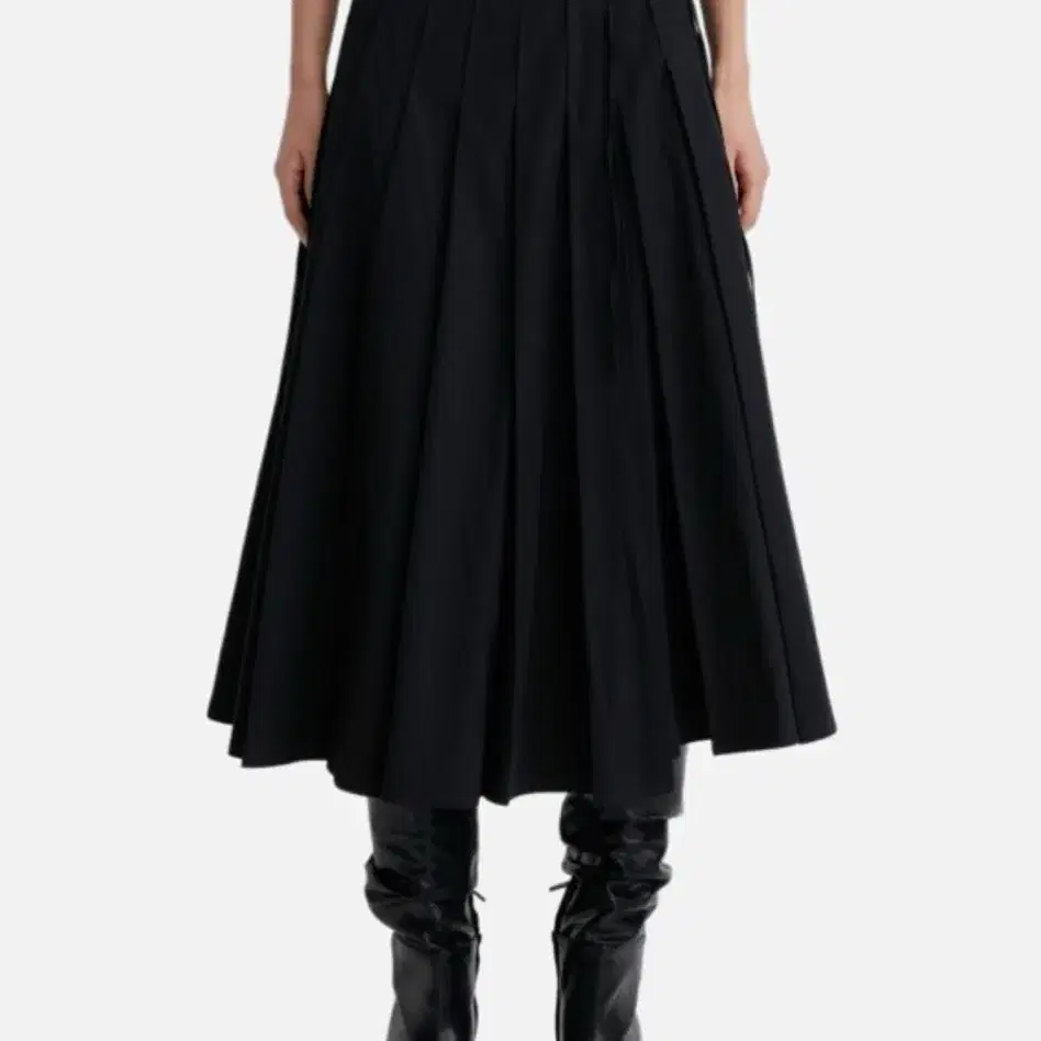 ESSENTIAL by EQL Pleats Wrap Skirt (Blac