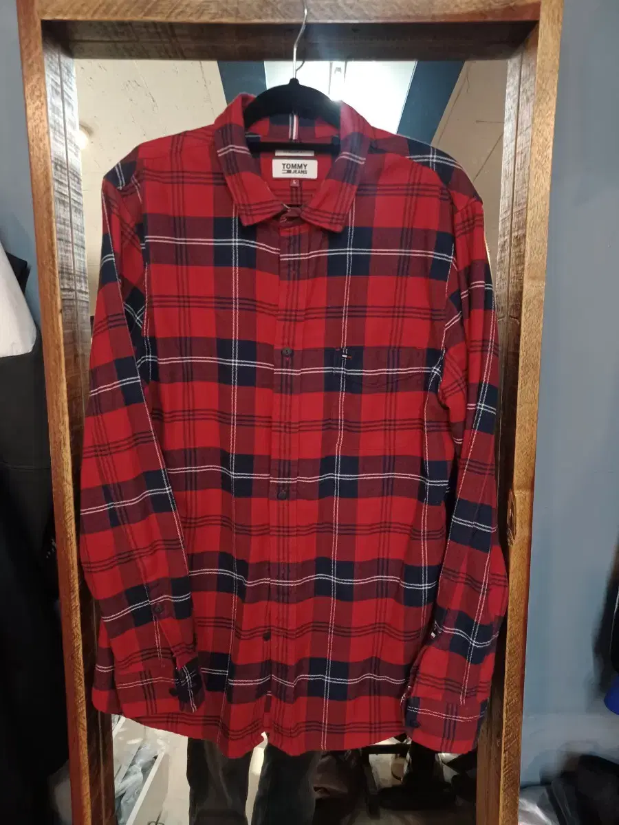 Tommy Jins Wool check shirtLong sleeves L regular