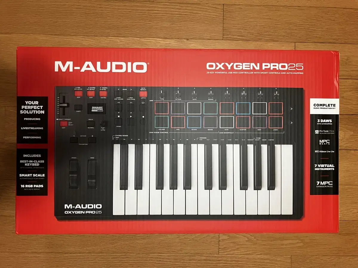 M Audio Oxygen Pro 25 미디 컨트롤러 마스터 키보드