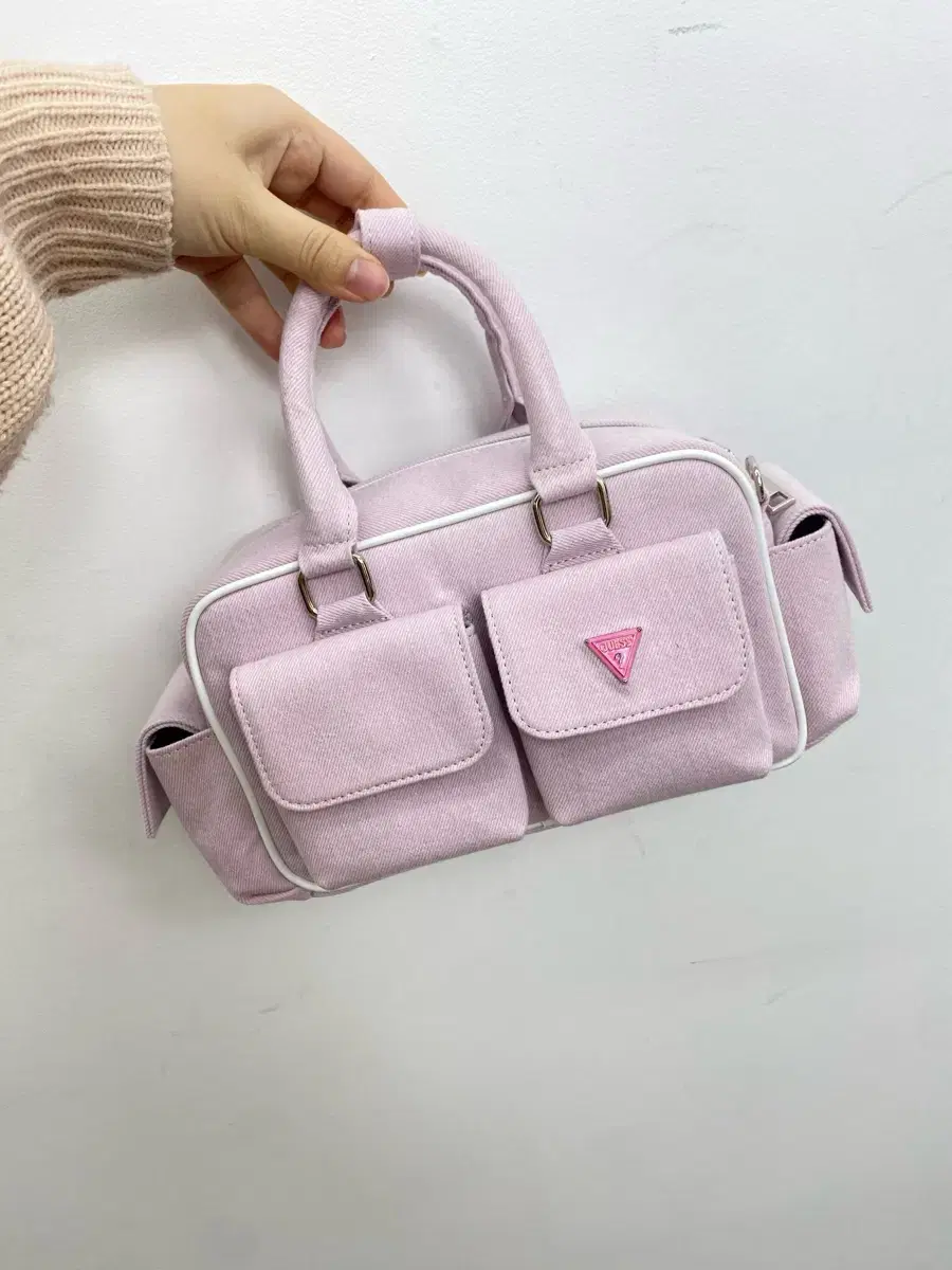 New Arrivals)Kelly in Seoul Geth Light Pink Denim Castella Bag