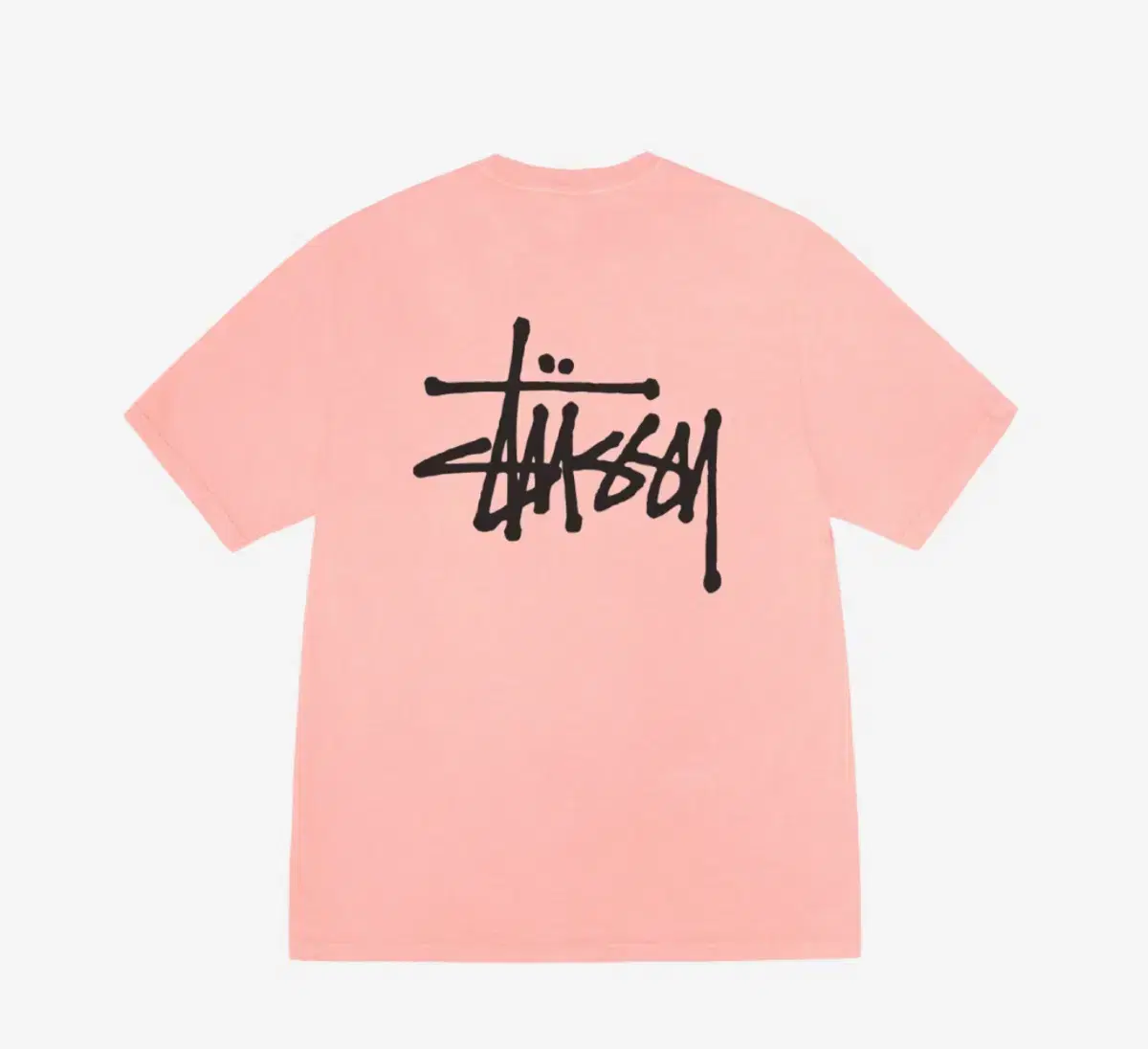 Stussy Basic Pigmented Short Sleeve T-Shirt Coral 2024 XXL 2XL