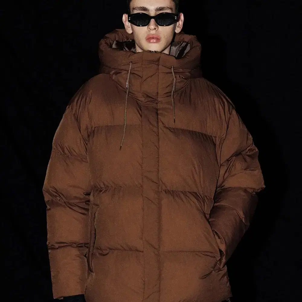 그루브라임 패딩 HIGH NECK HOODED DOWN PARKA