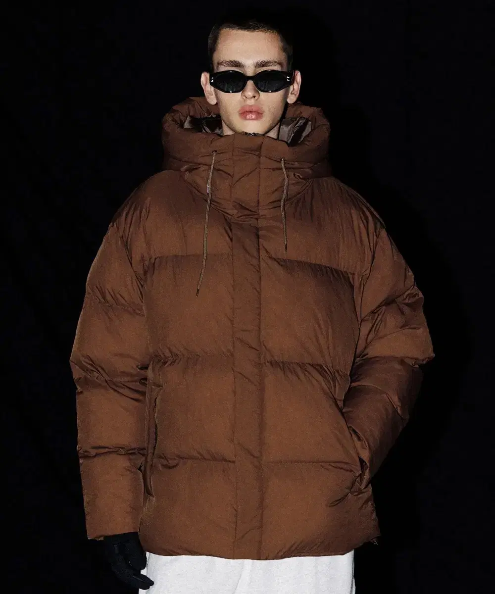 그루브라임 패딩 HIGH NECK HOODED DOWN PARKA