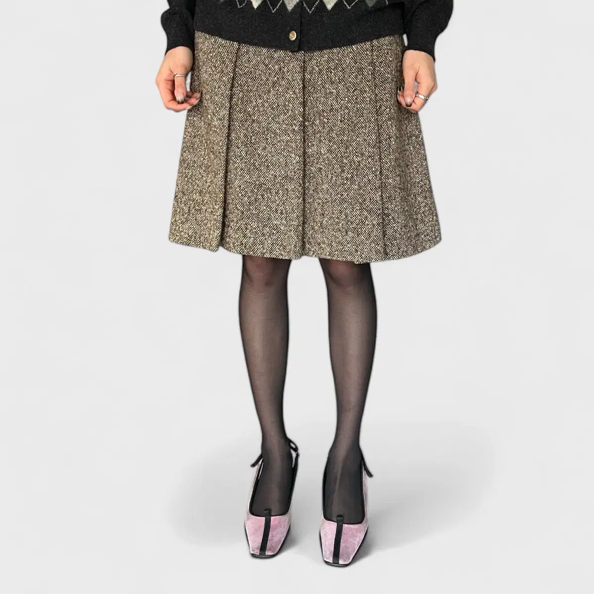 miumiu wool skirt