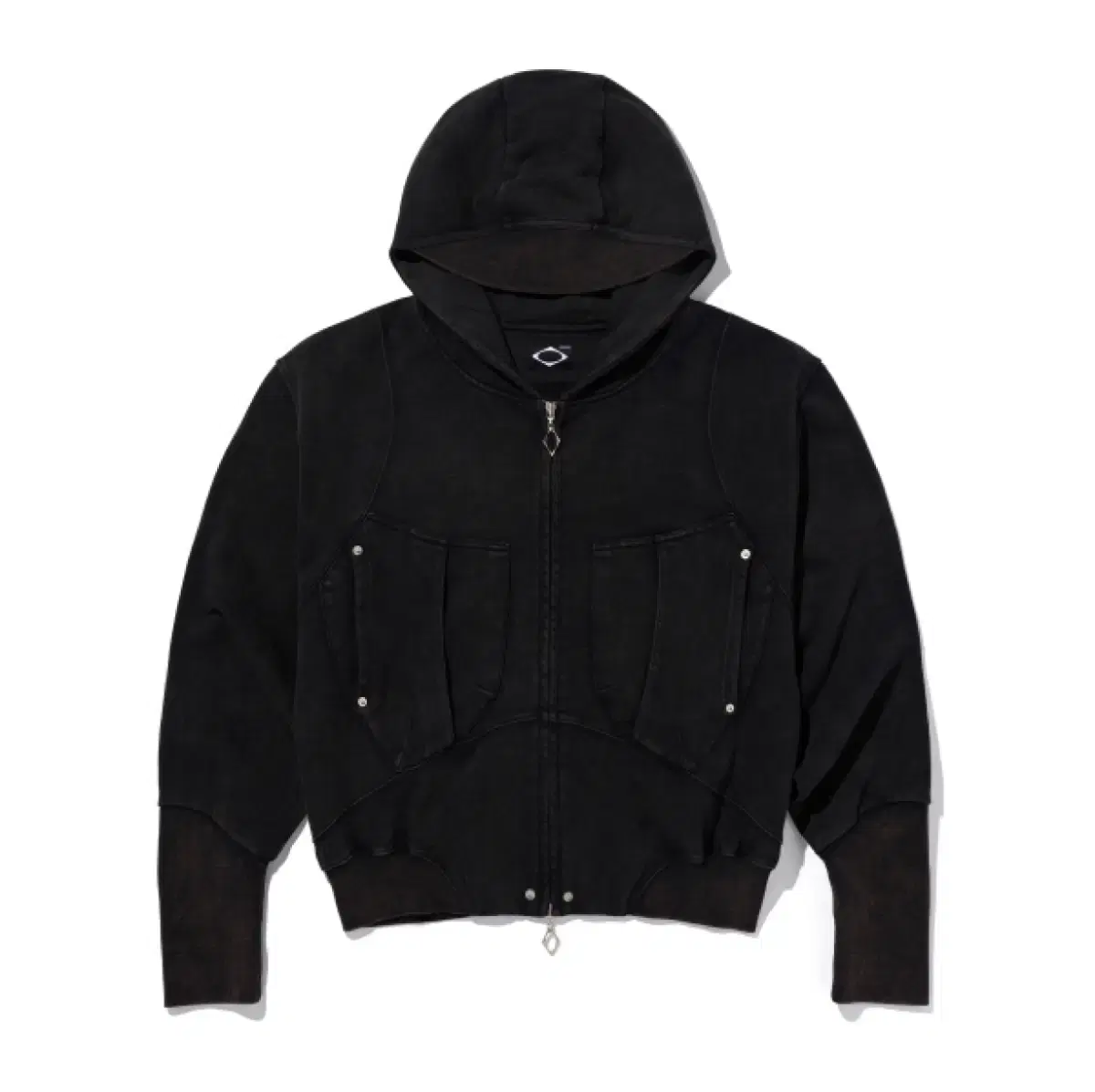 미스치프 BIG POCKET HOODIE WASHED BLACK M