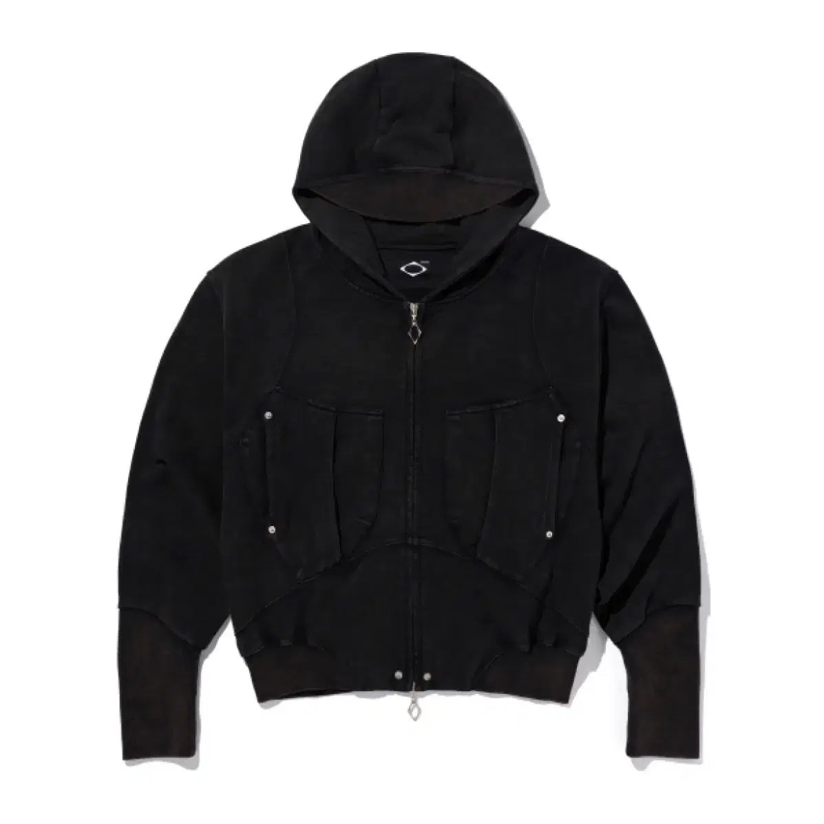 미스치프 후드집업 BIG POCKET HOODIE WASHED BLACK