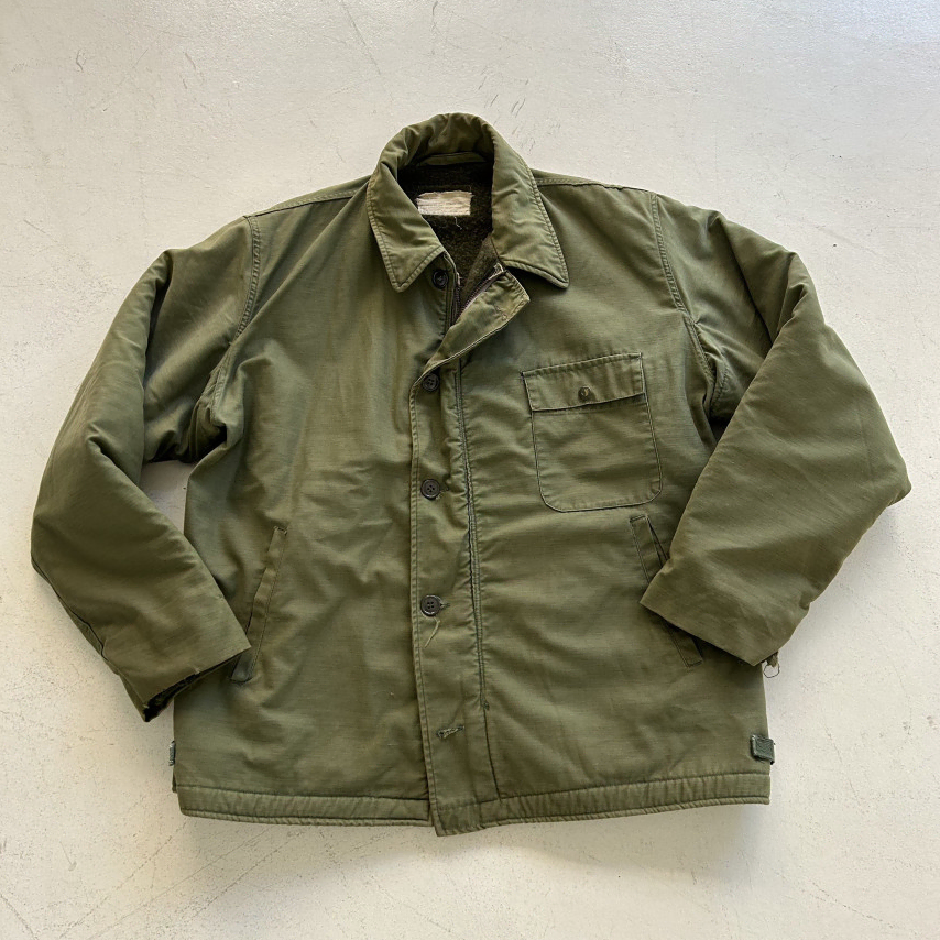 Original 70's U.S A-2 Deck Jacket Large