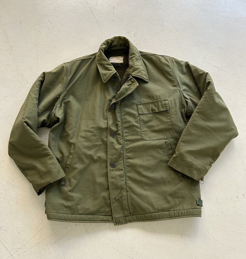 Original 70's U.S A-2 Deck Jacket Large