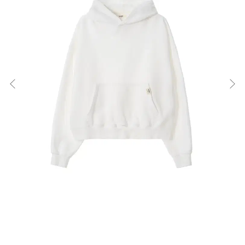 글로니 g classic washed boxy hoodie white