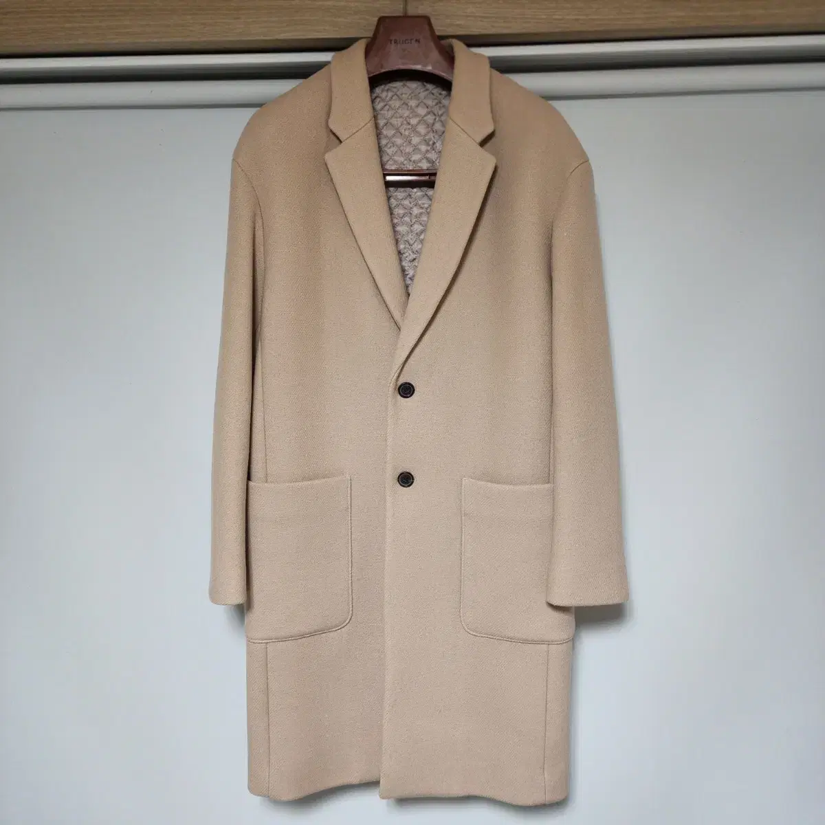 (good condition) Truexen quilted wool coat