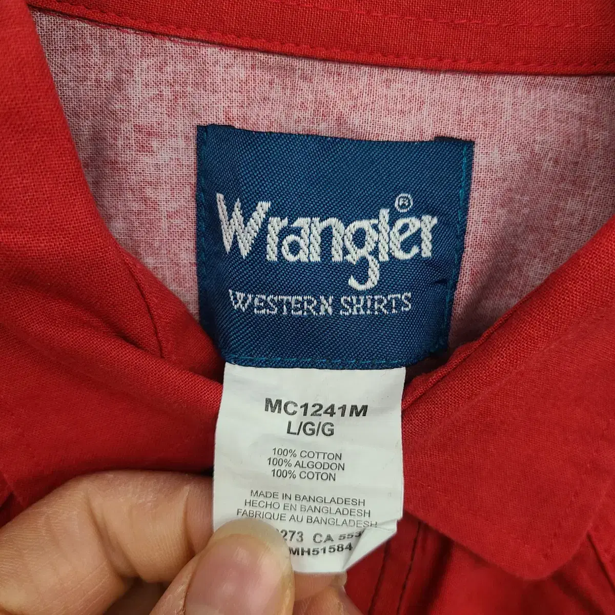 [105/XL] WRANGLER 랭글러 웨스턴 셔츠