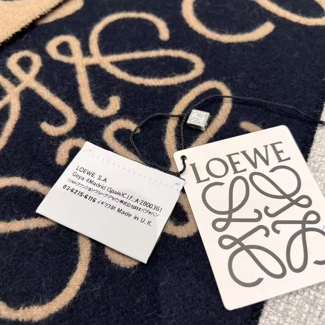 LOEWE 로에베 추동 보온 니트 머플러