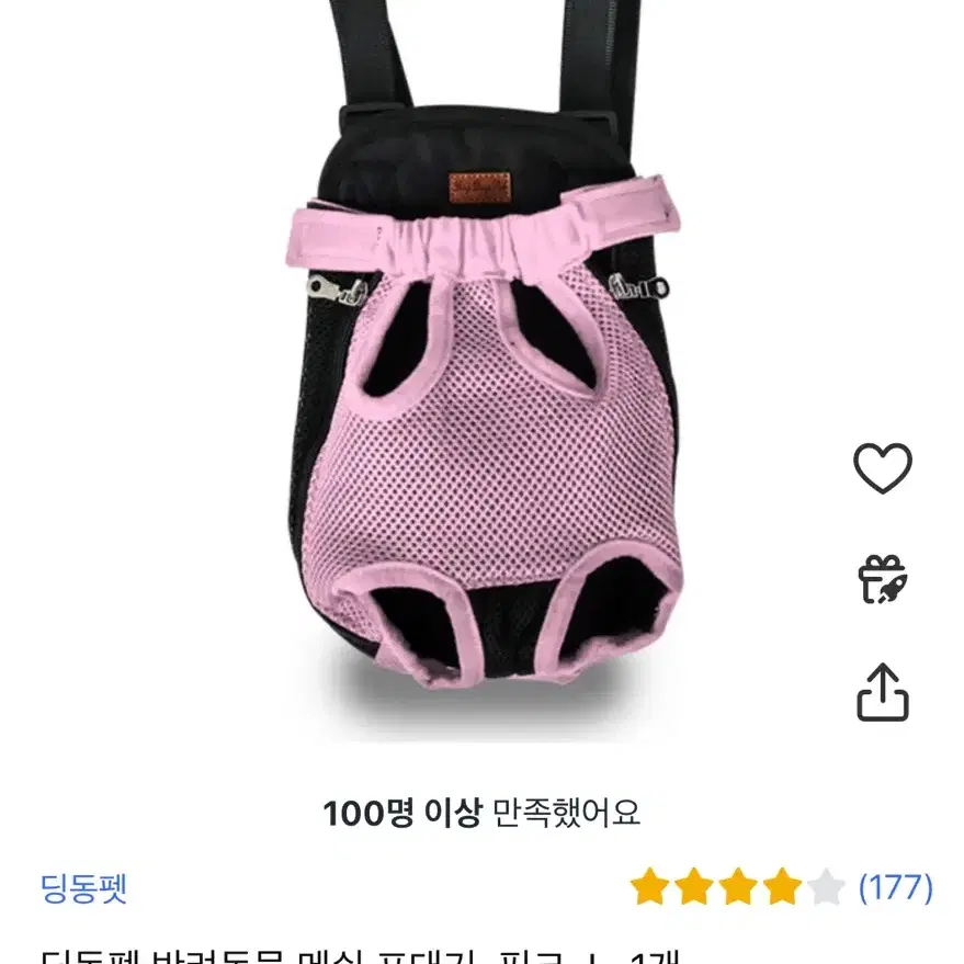 고양이 강아지 포대기 백팩