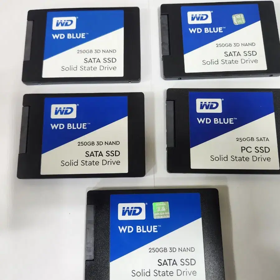 WD 블루 250G SSD  5개 일괄