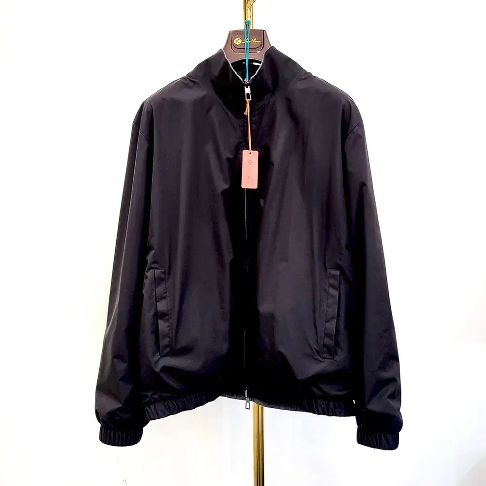 Loro Piana Bomber Windmate Greenstormsystem cashmere jacket zip up reversible black