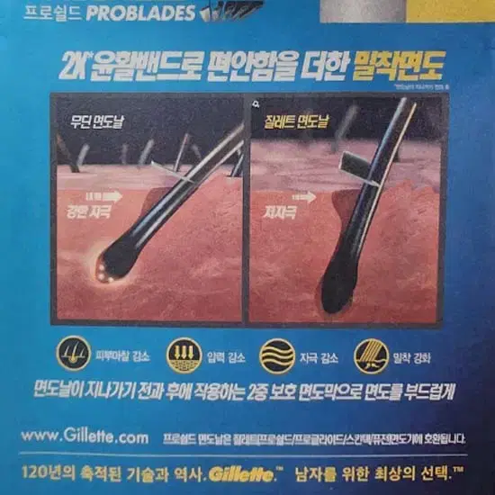 질레트 면도날 (12개)