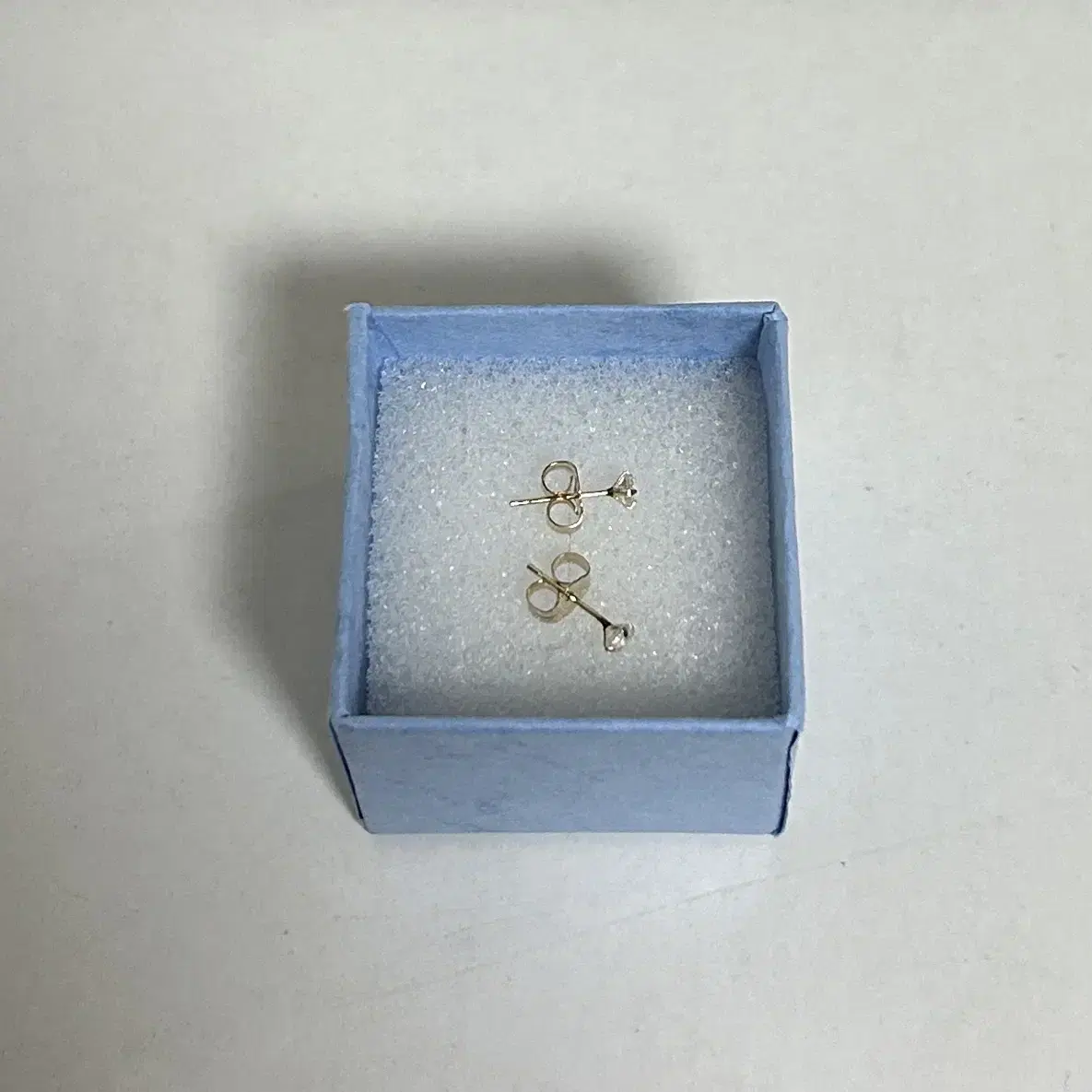 14K 귀걸이(라운드큐빅:3mm)