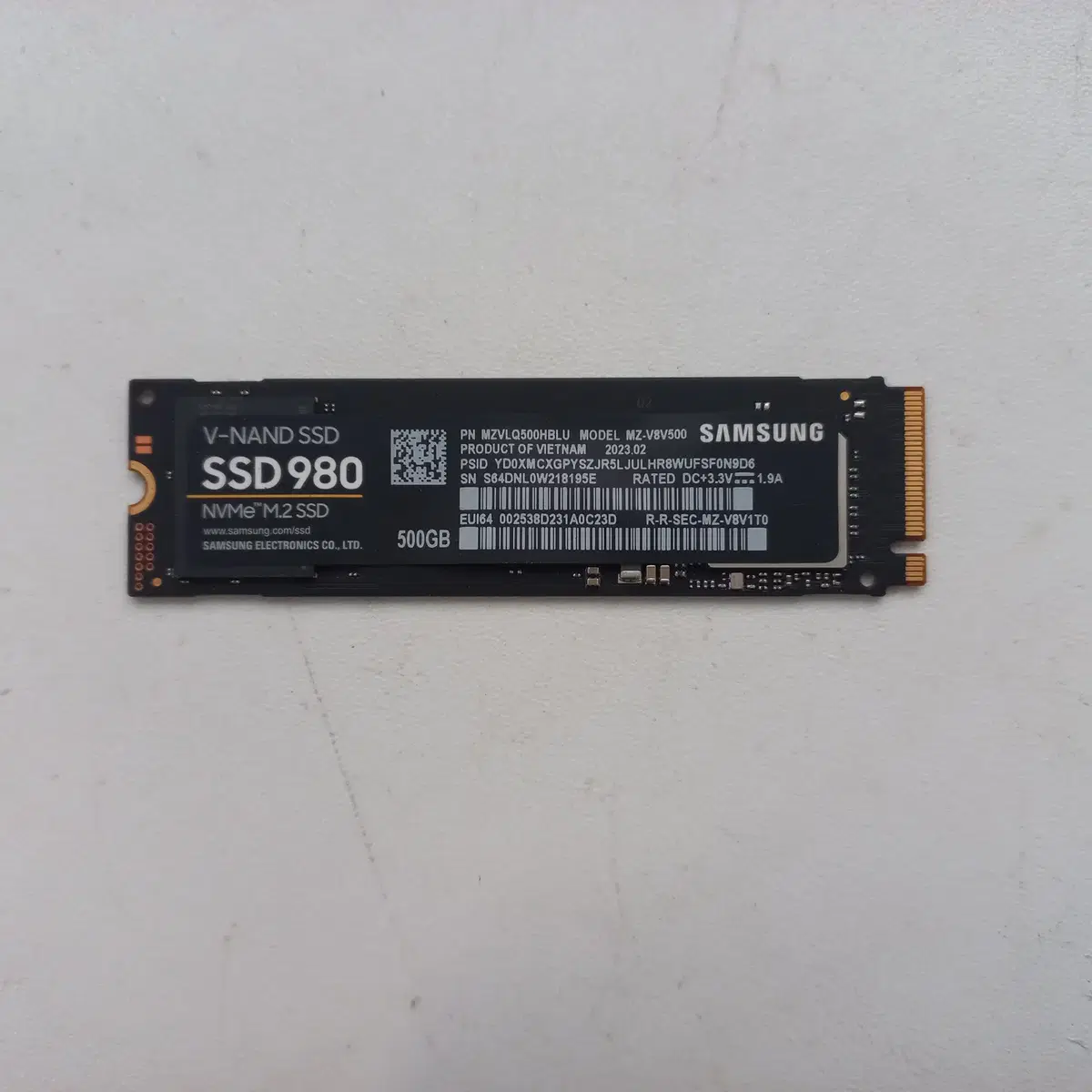 삼성전자 980 M.2 NVMe (500GB)무상28년2월