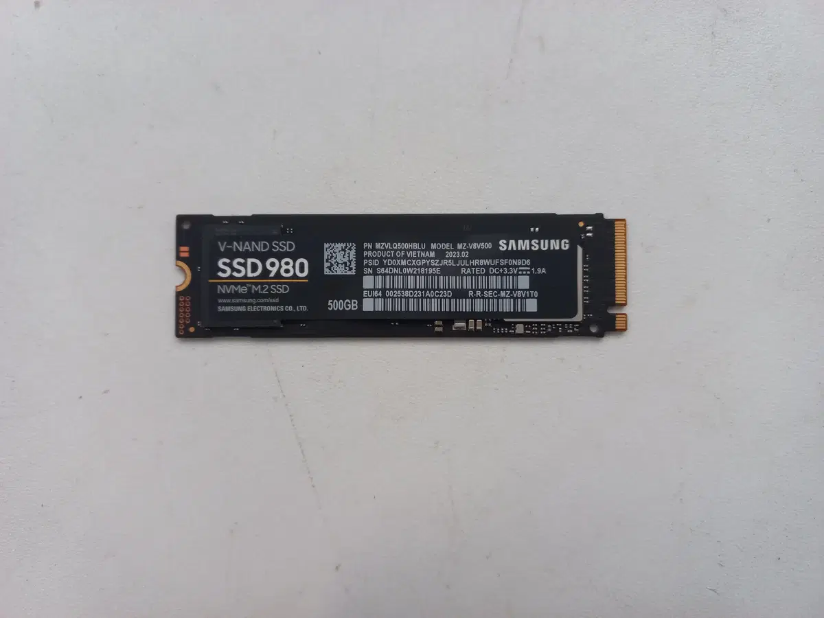 삼성전자 980 M.2 NVMe (500GB)무상28년2월