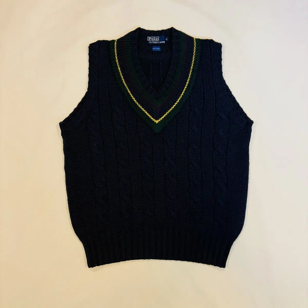 Polo Ralph Lauren Wool Cricket Knit Vest ( L/105-107 )