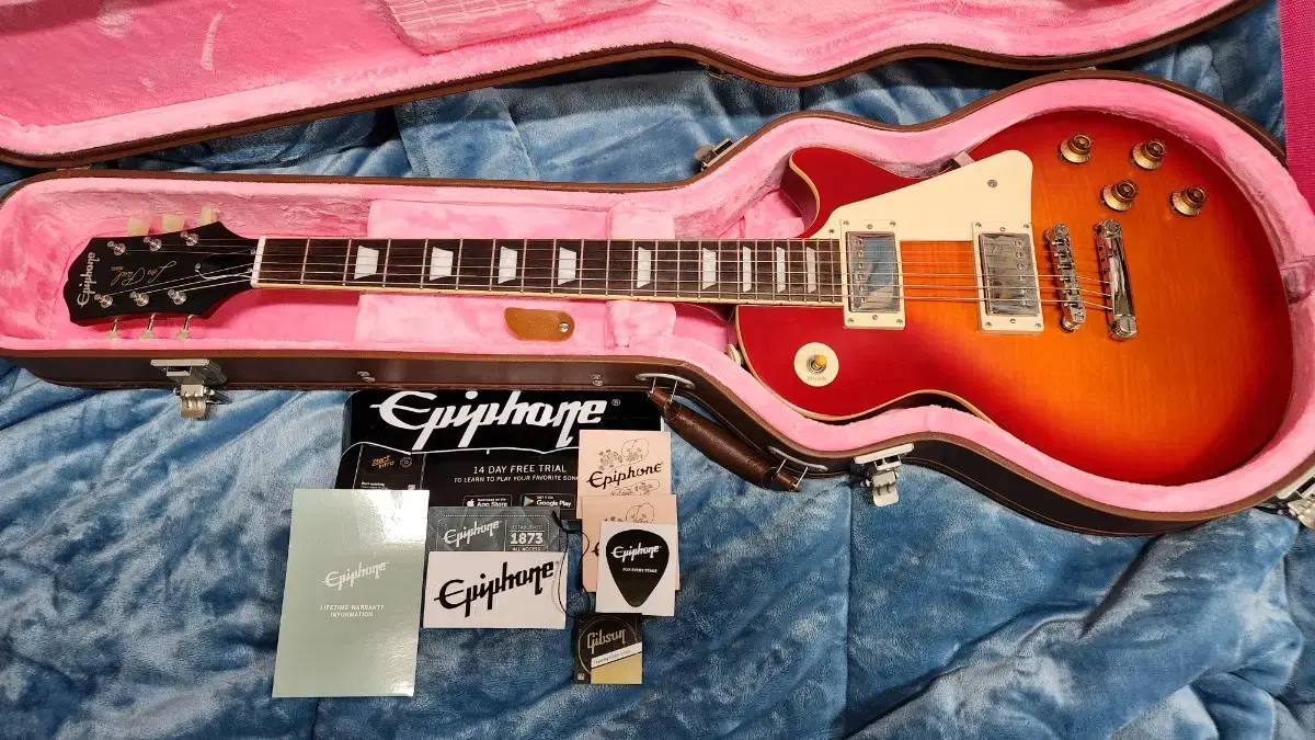 Epiphone 1959 Respol Standard Cherry Burst Outfit