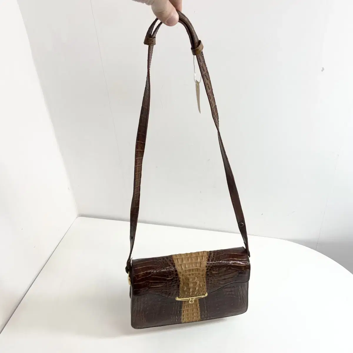 크로커다일 악어가죽 숄더백 크로스백 Crocodile Skin Bag