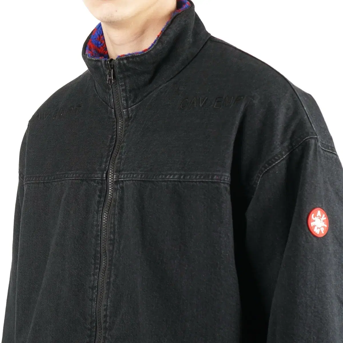 카브 엠트 Cav Empt 데님 플리스 리버시블 자켓