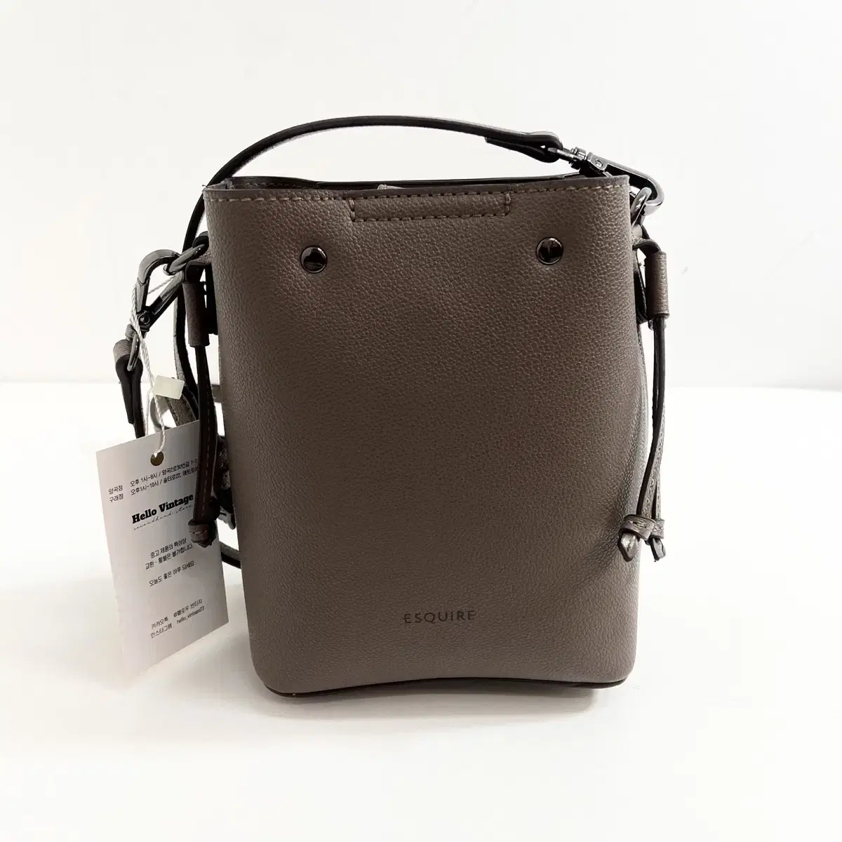 에스콰이어 미니 버킷백 Esquire Mini Bucket Bag