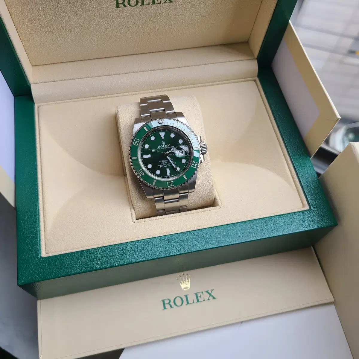 [정품]롤렉스 서브마리너 헐크 그린 116610LV(Rolex)