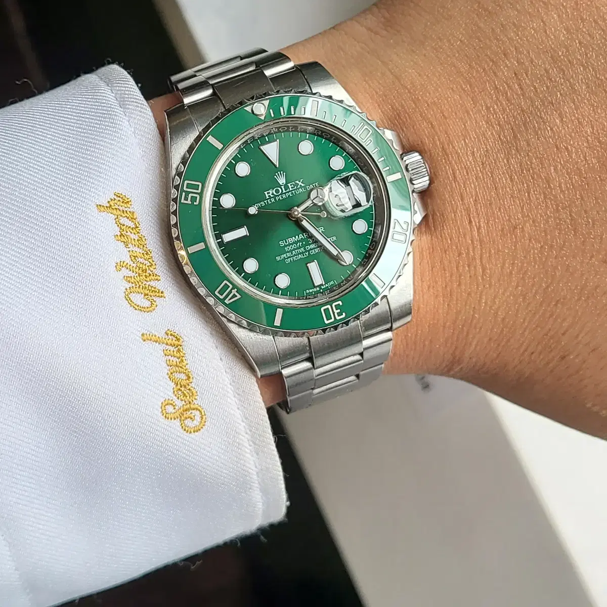 [정품]롤렉스 서브마리너 헐크 그린 116610LV(Rolex)