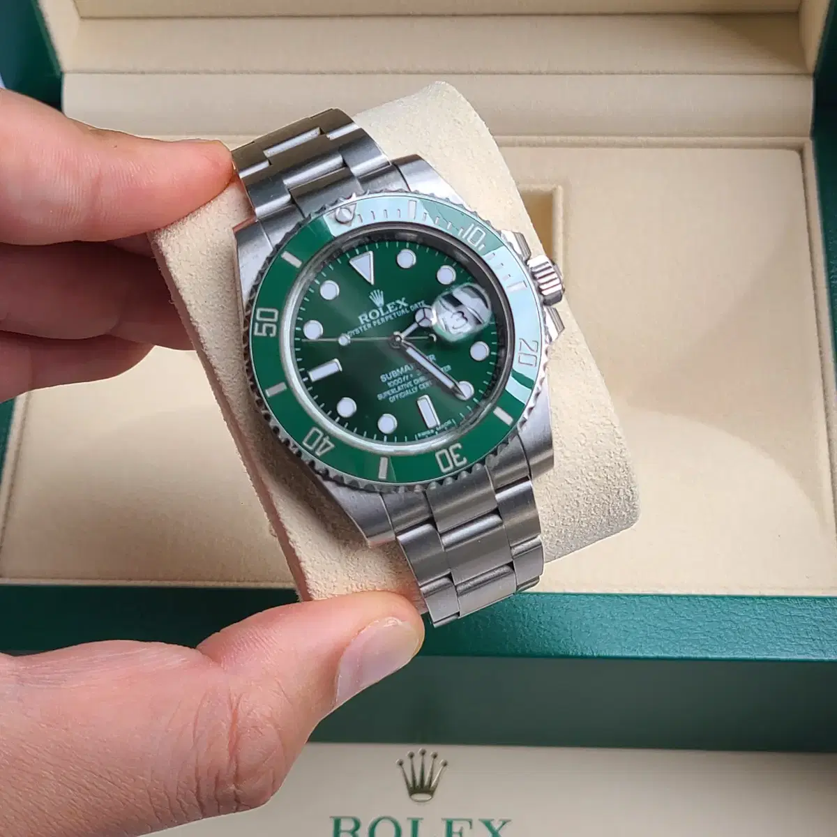 [정품]롤렉스 서브마리너 헐크 그린 116610LV(Rolex)